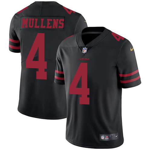 San Francisco 49ers Limited Black Men Nick Mullens Alternate NFL Jersey #4 Vapor Untouchable->san francisco 49ers->NFL Jersey